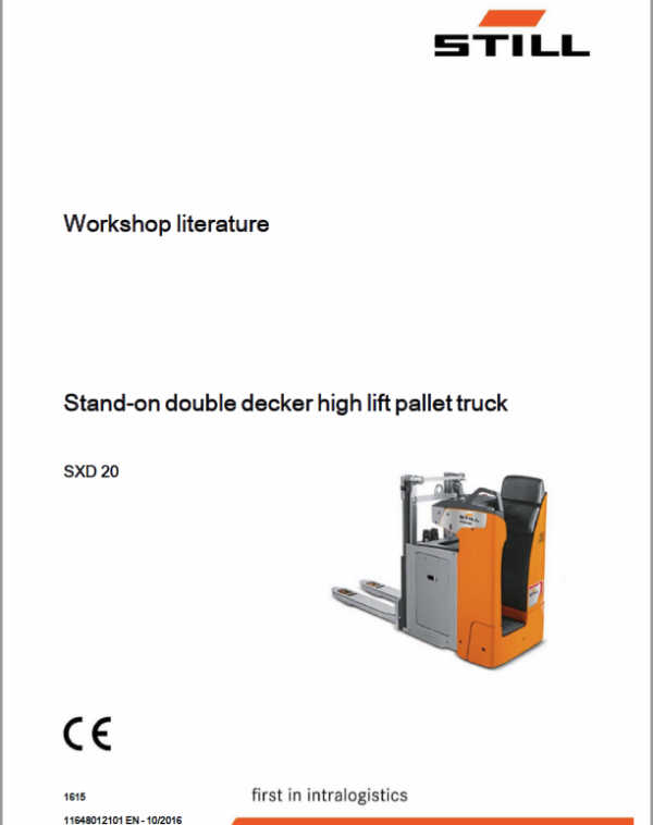 Still SXD-20 and SXH-20 Pallet Truck Workshop Circuit Repair Manual