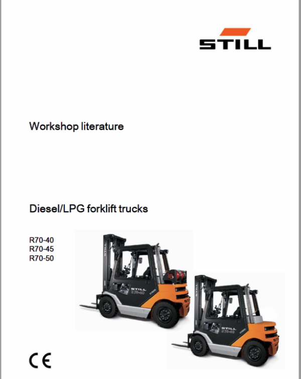 Still Electric Fork Truck R70: R70-25, R70-30, R70-35, R70-40, R70-45, R70-50 Repair Circuit Workshop Operating Manual