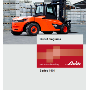 Linde Series 1401 IC-Truck Series: H100, H120, H140, H150, H160 Repair Service Manual