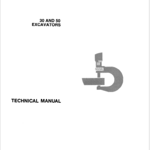 John Deere 30, 50 Excavator Service Manual TM-1380