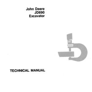 John Deere 890 Excavator Service Manual TM-1163