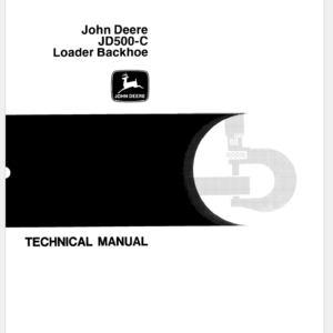 John Deere 500C Loader Backhoe Service Manual TM-1038