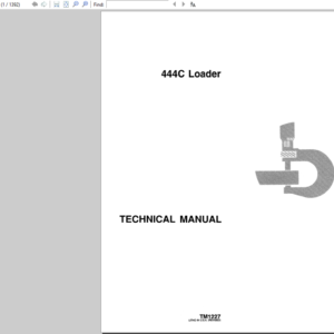 John Deere 444C Loader Service Manual TM-1227