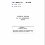 John Deere 335, 435 Log Loader Service Manual TM-1875