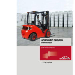 Linde Series 1218 Forklift Truck: HT25D, HT30D Repair Service Training Manual