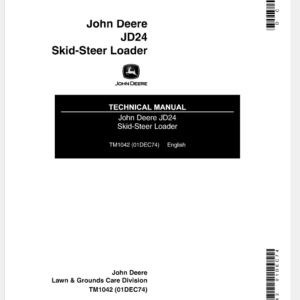 John Deere 24 Skid-Steer Loader Service Manual TM-1042