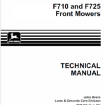 John Deere F710, F725 Front Mower Service Manual TM-1493