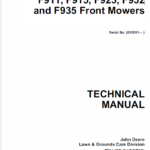 John Deere F911, F912, F915, F925, F932, F935 Front Mowers Service Manual