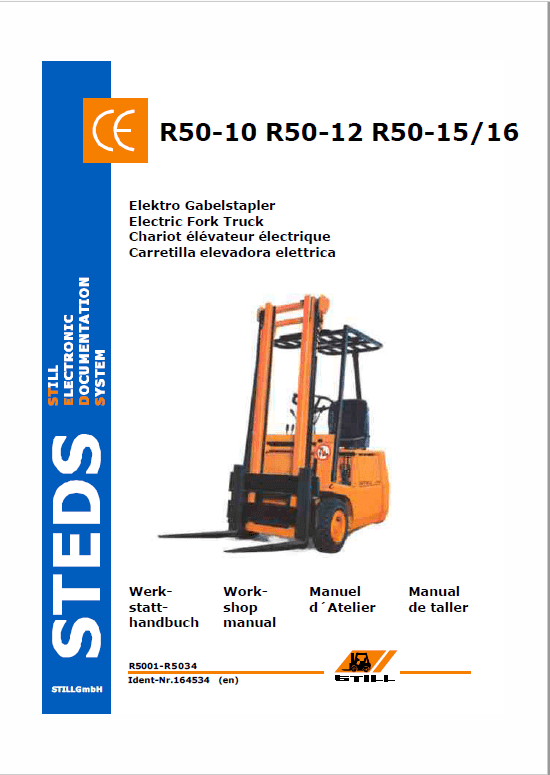 Still Electric Fork Truck R50: R50-10, R50-12, R50-15 Repair Circuit Workshop Manual