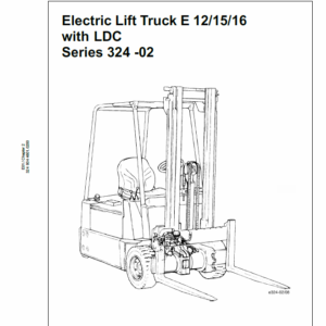 Linde Type 322, 323, 324 Forklift Model: E10, E12, E14, E15, E16, E20, E25, E30 Workshop Service Manual