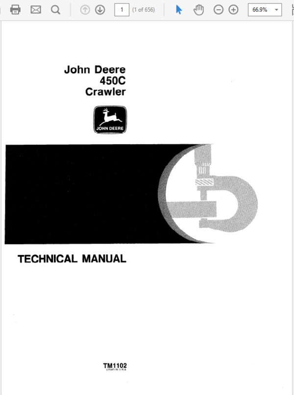 John Deere 450C Crawler Service Manual TM-1102