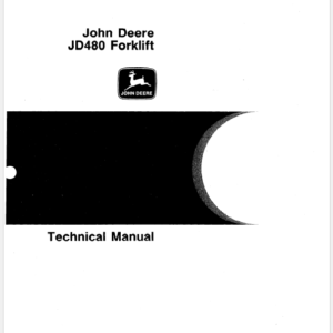 John Deere 480 Forklift Service Manual TM-1016