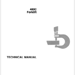 John Deere 480C Forklift Service Manual TM-1249