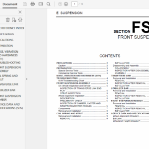 Nissan Murano Z50 2005 -2008 Repair Manual