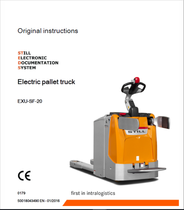 Still EXU-H, EXU-S, EXU-SF, EXU 16-20 Pallet Truck Workshop Repair Manual