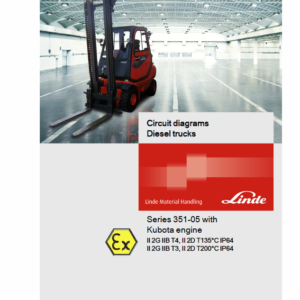 Linde Type 351 LPG Forklift Truck: H20, H25, H30, H35  Service Training Manual