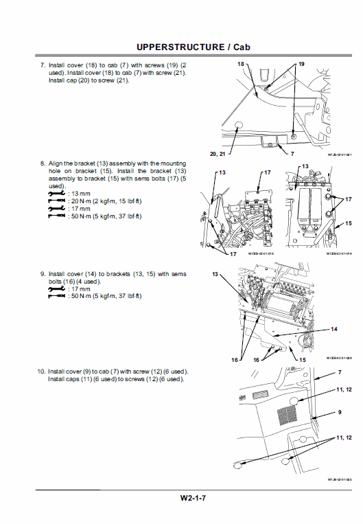 Hitachi ZX170W-3 and ZX190W-3 Excavator Service Manual