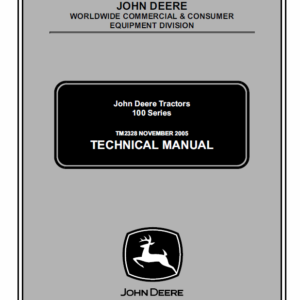 John Deere 100 series 102, 115, 125, 135, 145, 155C, 190C Lawn Tractor Manual