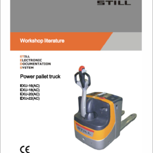 Still EXU-H, EXU-S, EXU-SF, EXU 16-20 Pallet Truck Workshop Repair Manual