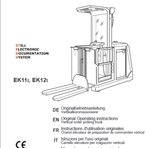 Still EK10, EK11, EK12 Order Picker Workshop Repair Manual