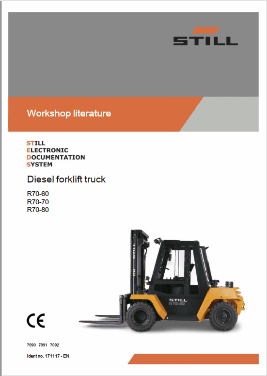 Still Electric Fork Truck R70: R70-60, R70-70, R70-80 Repair Circuit Workshop Operating Manual