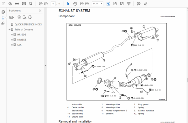 Nissan Tida C11 2006-2012 Repair Manual