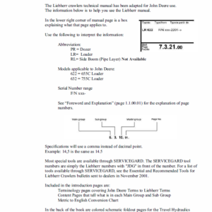 Liebherr Crawler Dozers Series 2 Service Manual TM-1945 & TM-1946