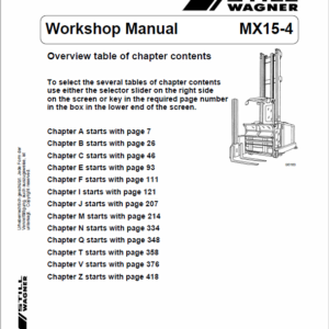 Still MX15-4 Order Picker Truck Workshop Repair Manual