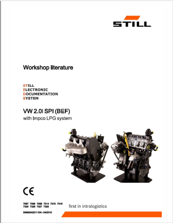 Still Engine VW 2.0i SPI (BEF) with Impco LPG System Repair Manual