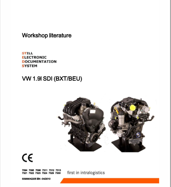 Still Engine VW 1.9 SDI (BXT,BEU) Workshop Repair Manual