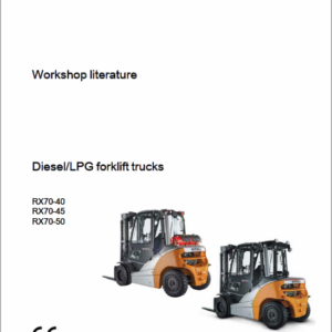 Still Electric Forklift Truck RX70: RX70-40, RX70-45, RX70-50 Repair Manual