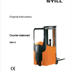 Still ESM10 Counter Balanced Workshop Repair Manual