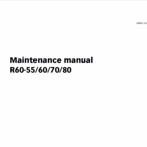 Still Electric Fork Truck R60-55, R60-60, R60-70, R60-80 Workshop Repair Manual