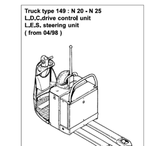 Linde N20L, N20LI, N20LX, N20V, N20VI, N20, N25 Pallet Trucks Series 149 Repair Service Manual