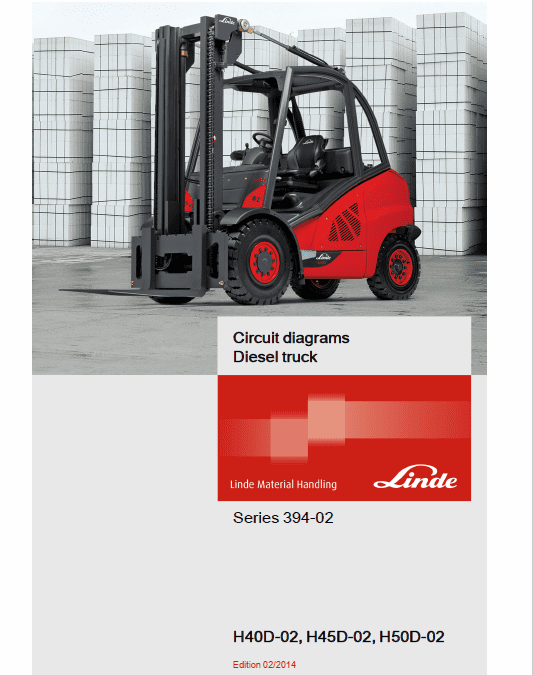 Linde 394 Forklift Truck H-Series: H40, H45, H50 Service Training (Workshop) Manual