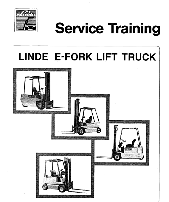 Linde Type 325 Electric Forklift Truck: E20, E25, E30 Workshop Service Manual