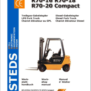 Still Electric Fork Truck R70: R70-16 R70-18 R70-20 Repair Circuit Workshop Operating Manual