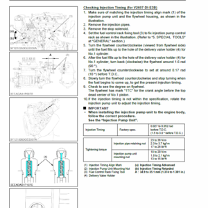 Still WSM 07-E3B Kubota Diesel Engine Workshop Repair Manual