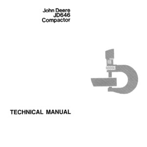 John Deere 646 Compactor Service Manual TM-1073