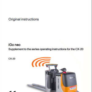 Still iGo neo CX20 Workshop Schematics Repair Manual