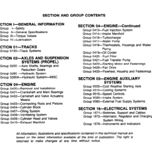 John Deere 690C, 693C Excavator Service Manual