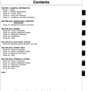 John Deere 992D-LC Excavator Service Manual TM-1462 & TM-1463