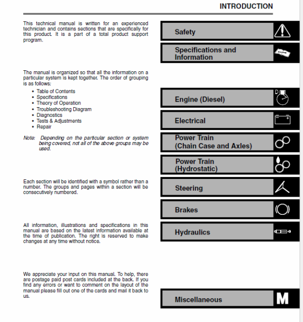 John Deere 280 Skid-Steer Loader Service Manual TM-1749