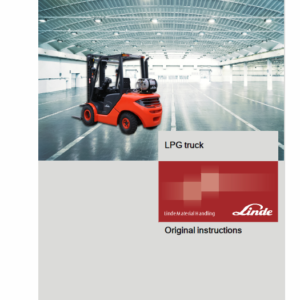 Linde Series 1283 Diesel Forklift Truck: HT25D HT25Ts HT30D HT30Ts Repair Service Manual