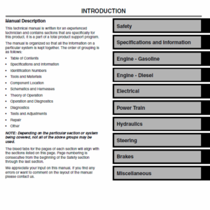 John Deere ProGator 2020, 2030 Utility Vehicle Service Manual TM-1759