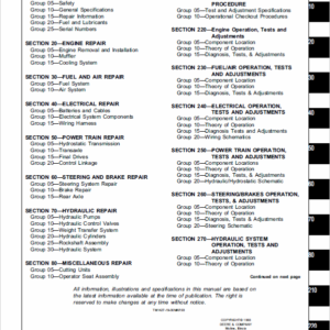 John Deere 3325, 3365 Mower Service Manual TM-1427