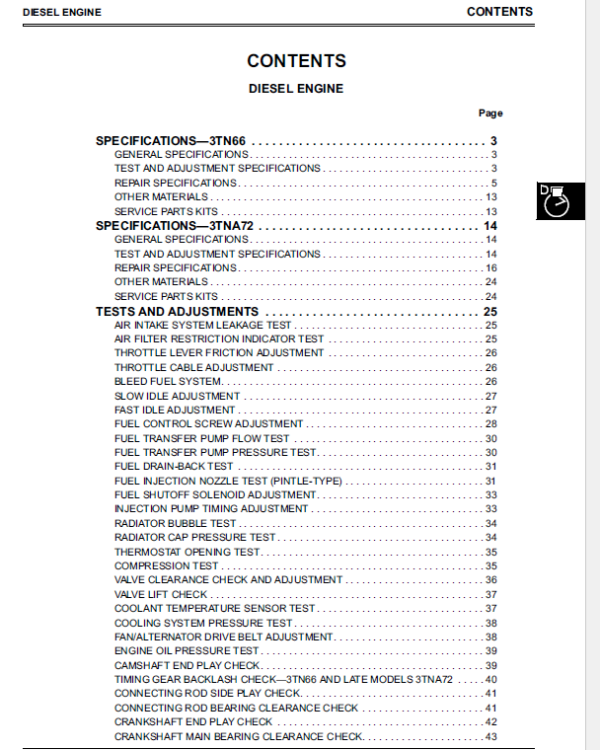 John Deere 415 and 455 Lawn and Garden Tractors Service Manual TM-1836