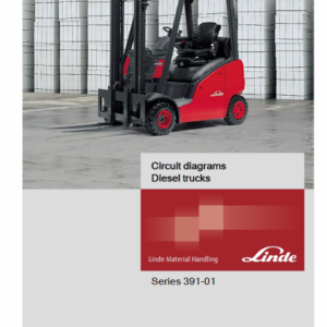 Linde 391 Forklift Truck : H14T, H16T, H18T, H20T Service Training Manual