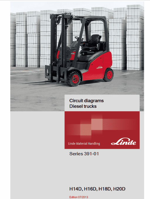 Linde 391 Forklift Truck : H14T, H16T, H18T, H20T Service Training Manual