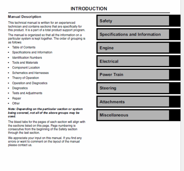 John Deere X130R Tractors Service Manual TM-109219